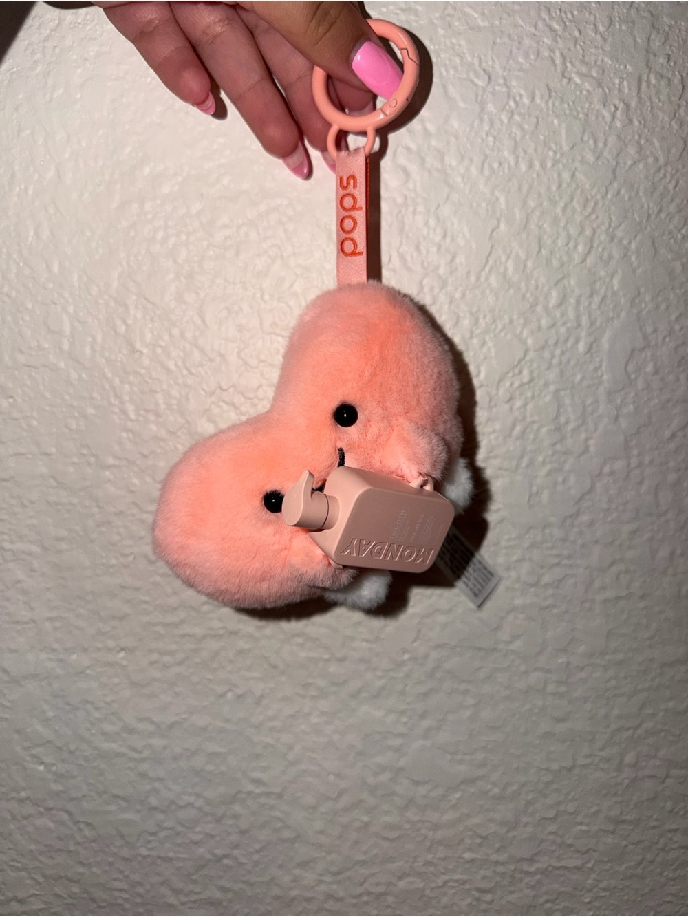 POPS Heart Plush Keychain